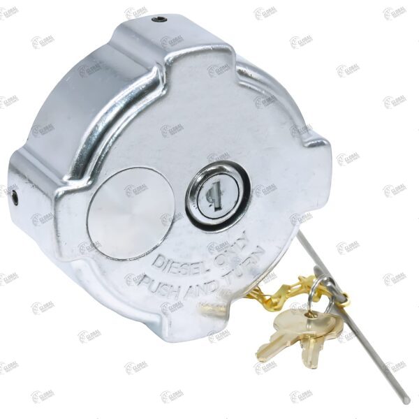 Locking Tank Cap Non-Vented, Aluminum 1/4 Turn Freightliner Casadia